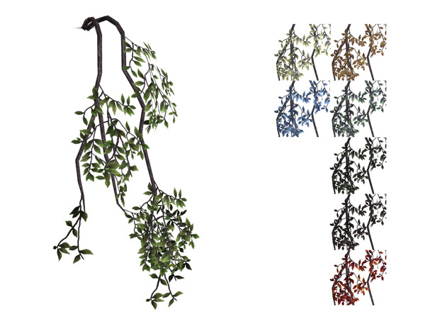 Sims 4 — Hanging Vines by sim_man123 — A cluster of roots and vines hanging down.