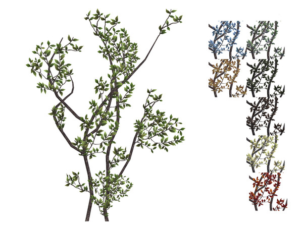 Sims 4 — Short Vine by sim_man123 — A short cluster of vines growing up the wall.