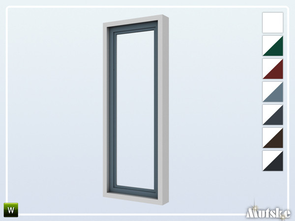 Sims 4 — Alma Window Middle Picture 1x1 by Mutske — This window is part of the Alma Constructionset. Made by Mutske@TSR. 