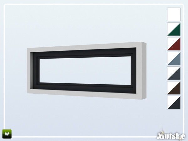 Sims 4 — Alma Window Privat Single 3x1 by Mutske — This window is part of the Alma Constructionset. Made by Mutske@TSR. 