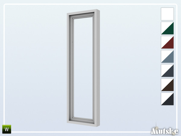 Sims 4 — Alma Window Tall Picture 1x1 by Mutske — This window is part of the Alma Constructionset. Made by Mutske@TSR. 