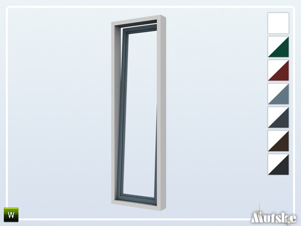 Sims 4 — Alma Window Tall Open Picture Single 2x1 by Mutske — This window is part of the Alma Constructionset. Made by