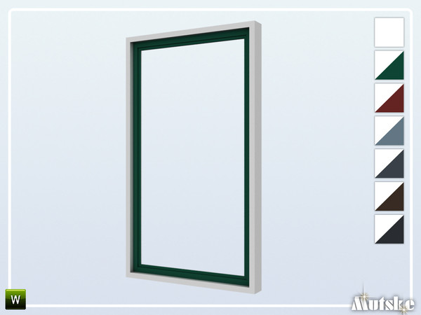 Sims 4 — Alma Window Tall Picture Single 3x1 by Mutske — This window is part of the Alma Constructionset. Made by