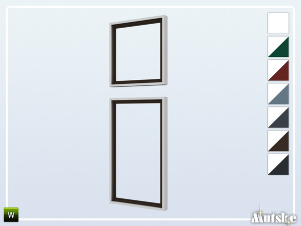 Sims 4 — Alma Window Tall Top Tall Wall 2x1 by Mutske — This window is part of the Alma Constructionset. Made by