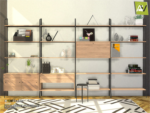 Sims 4 — Zone Office Materials by ArtVitalex — - Zone Office Materials - ArtVitalex@TSR, May 2020 - All objects three has