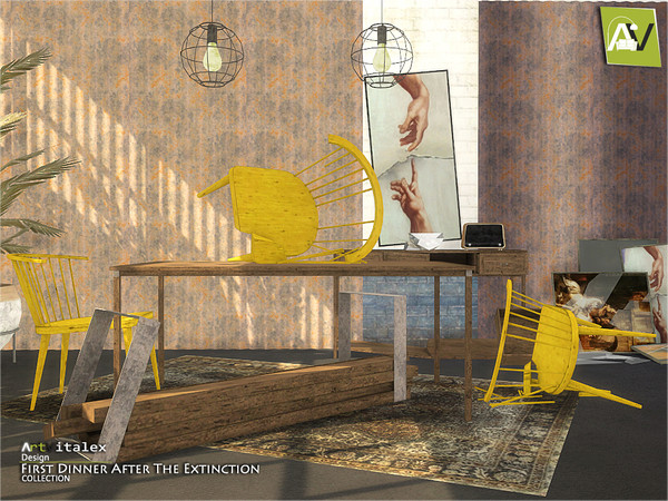 Sims 4 — First Dinner After The Extinction by ArtVitalex — - Extinction Dining Room - ArtVitalex@TSR, May 2020 - All
