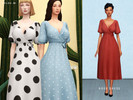 Sims 4 — ChloeM-Rose Dress by ChloeMMM — **14 colors ** New mesh by me. ** Recolor is allowed but PLEASE DO NOT include