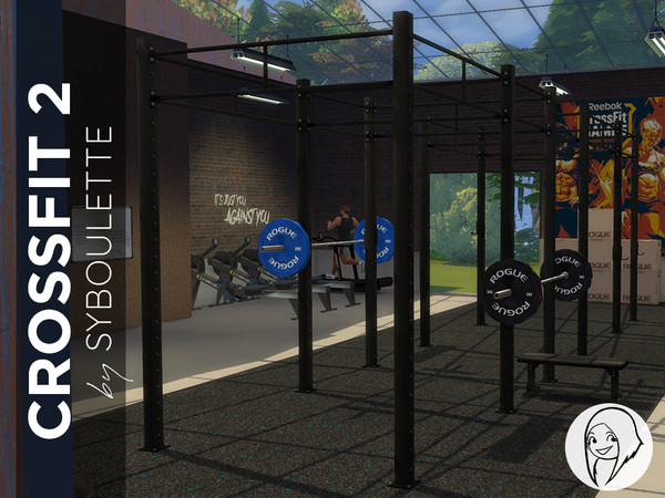 Sims 4 — Crossfit -part 2- set by Syboubou — This set is the next part of the first Crossfit Homegym Set (link available