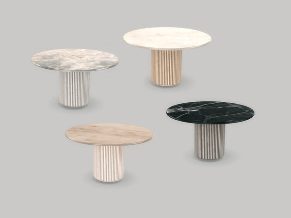 Sims 4 — Kitchen Jen - Dining Table by ung999 — Kitchen Jen - Dining Table Color Options : 4