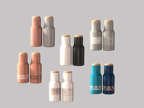 Sims 4 — Kitchen Jen - Bottles by ung999 — Kitchen Jen - Bottles Color Options : 6 Located at : Decor / clutter