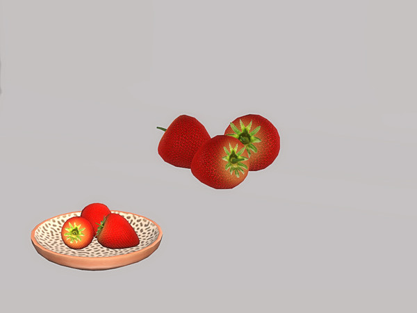 Sims 4 — Kitchen Jen - Strawberry by ung999 — Kitchen Jen - Strawberry Color options : 1 Located at : Decor/ Clutter