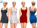Sims 4 — Dress 202006_21 by Dgandy — Base game item Outfits: Everyday Formal Party 4 colors