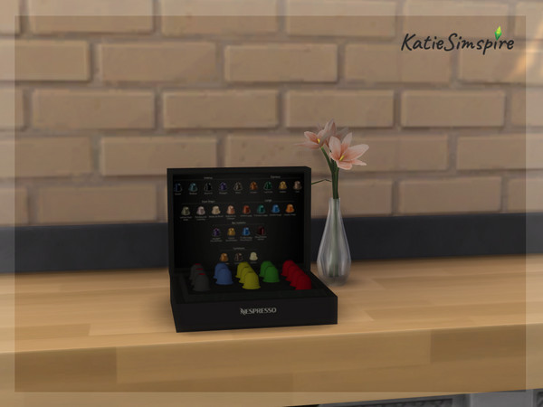 Sims 4 — Nespresso Discovery Box by Katiesimspire — Nespresso view discovery box decoration: Part of the set - Nespresso