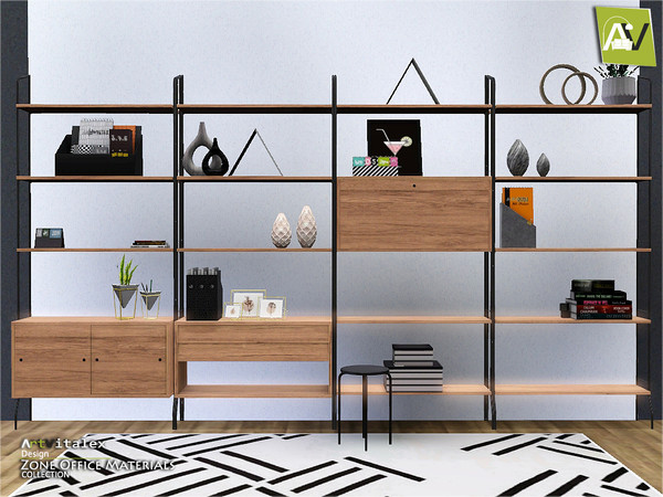 Sims 3 — Zone Office Materials by ArtVitalex — - Zone Office Materials - ArtVitalex@TSR, Jul 2020 - All objects are