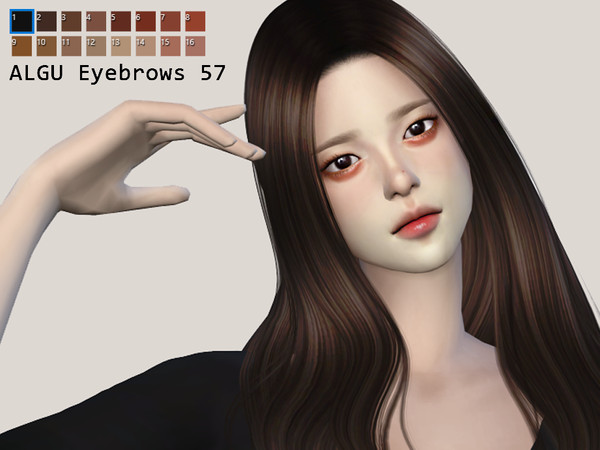 Sims 4 — ALGU EYEBROWS by ALGU — Female(O) Male(O) Child(O) Toddler(O)