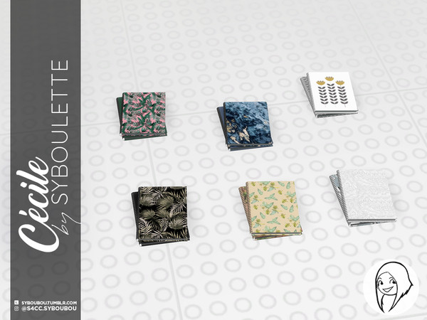 Sims 4 — Cecile - Notebooks by Syboubou — There's never enough notebooks. Ever.
