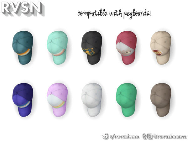 Sims 4 — Clothes Minded - Baseball Hat by RAVASHEEN — When your accessories cost as much as a small army it would be a