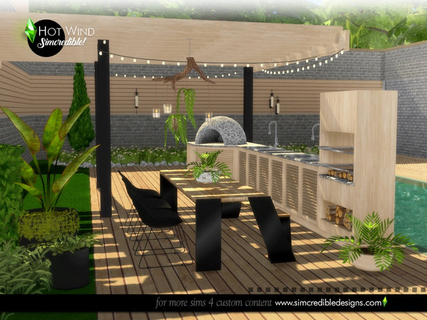 Sims 4 — Hot wind by SIMcredible! — Aaah ... the summer! Great time to hang around with friends in a sunny day with bbq,