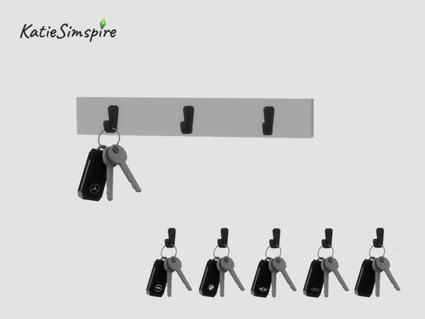 Sims 4 — Car keys by Katiesimspire — Car keys decoration, that you can use to customise your own key holder from - Key