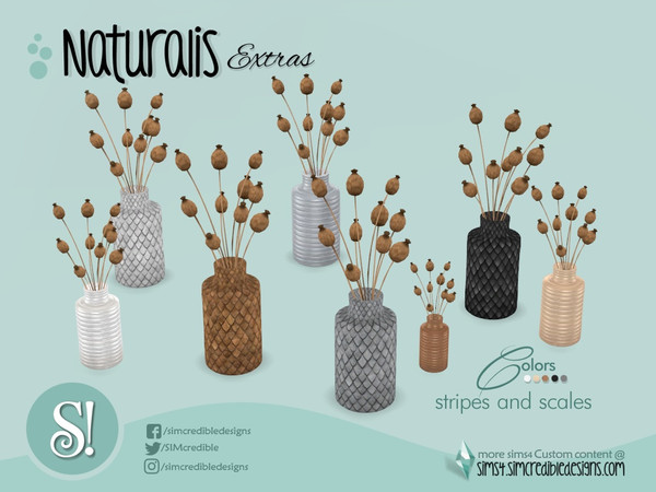 Sims 4 — Naturalis Dried plant Poppy Seed Head by SIMcredible! — by SIMcredibledesigns.com available at TSR 5 colors +