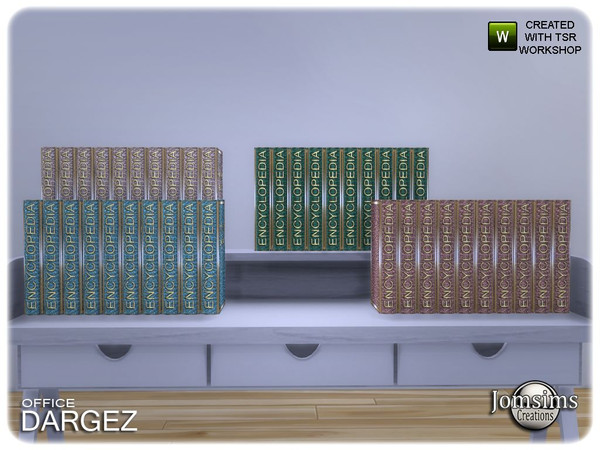 Sims 4 — Dargez office big book deco by jomsims — Dargez office big book deco