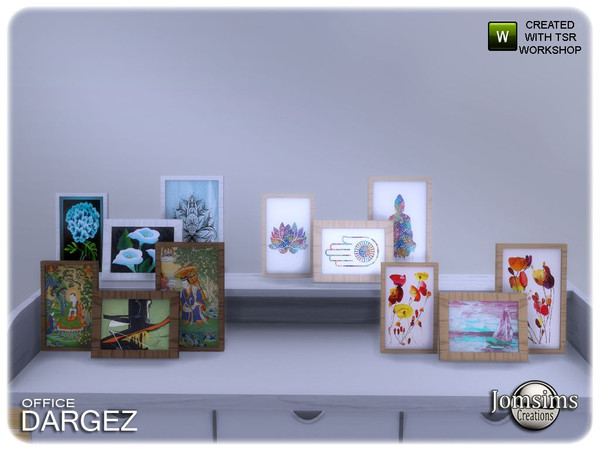 Sims 4 — Dargez office frame for shelf by jomsims — Dargez office frame for shelf