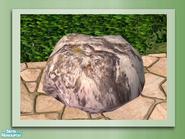 Sims 2 — Garden Rockery - Rockery Stone Small by Shakeshaft — Part of the Garden Rockery Set, build a colourful rockery