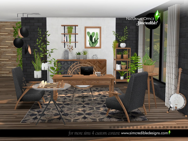 Sims 4 — Naturalis Office by SIMcredible! — Bringing today a new Naturalis set. Now, it's the office. In natural