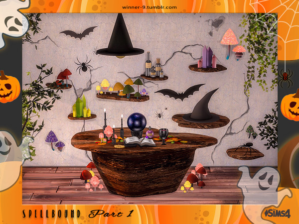 Sims 4 — Spellbound Part 1 by Winner9 — Spellbound set made specially for modern witches who prefer working from home