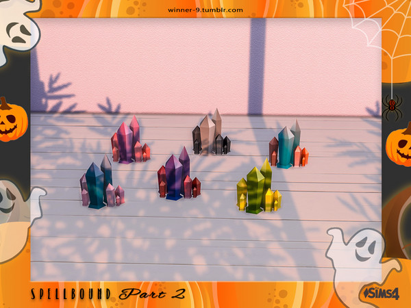 Sims 4 — Spellbound Crystals by Winner9 — Crystals from my Halloween set Spellbound, you can find it easy in your game by