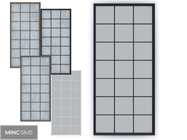 Sims 4 — Brightside Window A V1  by Mincsims — Brightside Window 5 swatches for medium wall
