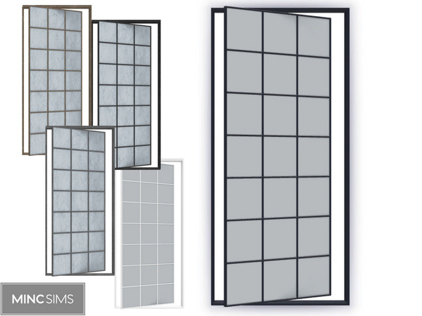 Sims 4 — Brightside Window A V2 by Mincsims — Brightside Window 5 swatches for medium wall
