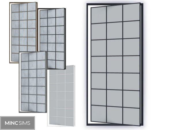 Sims 4 — Brightside Window A V3 by Mincsims — Brightside Window 5 swatches for medium wall