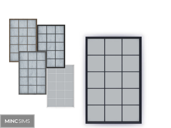 Sims 4 — Brightside Window C V1 by Mincsims — Brightside Window 5 swatches