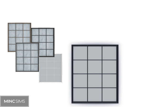 Sims 4 — Brightside Window D V1 by Mincsims — Brightside Window 5 swatches