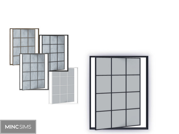 Sims 4 — Brightside Window D V2 by Mincsims — Brightside Window 5 swatches