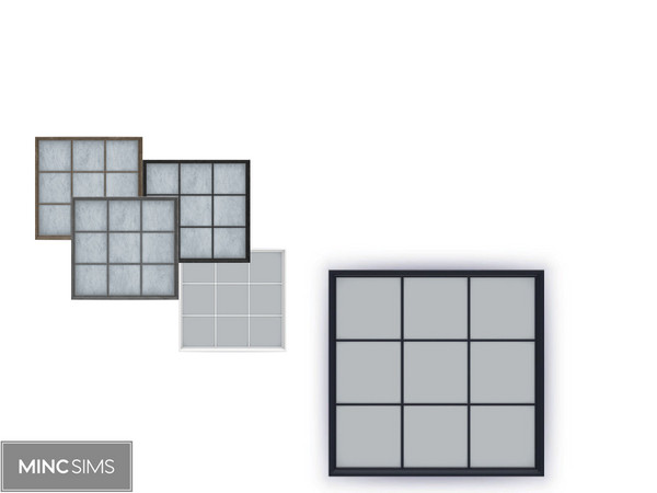 Sims 4 — Brightside Window E V1 by Mincsims — Brightside Window 5 swatches