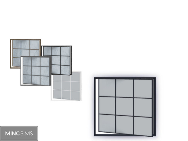 Sims 4 — Brightside Window E V3 by Mincsims — Brightside Window 5 swatches