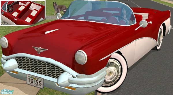 Sims 2 — Classic '55 - New Mesh by Dr Pixel — This mesh is required in order to use any of the other color options.