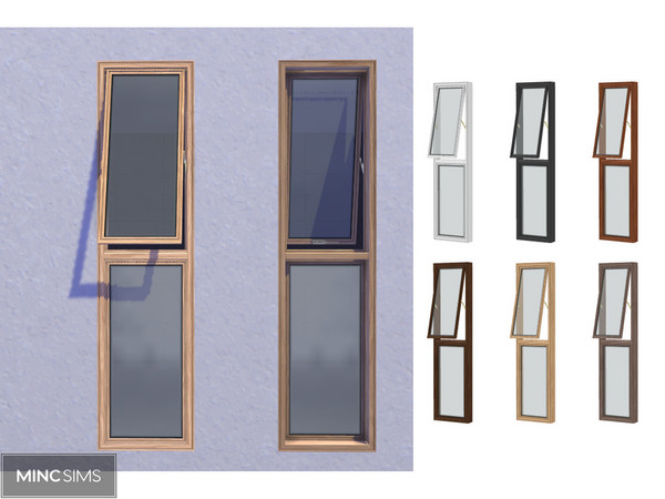 Sims 4 — Meta Window Right Open(S) by Mincsims — Meta Window Right Open for short wall Diagonal mesh is supported.
