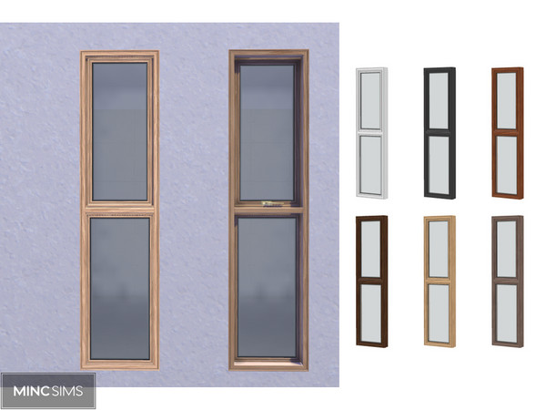 Sims 4 — Meta Window Right(S) by Mincsims — Meta Window Right for short wall Diagonal mesh is supported.
