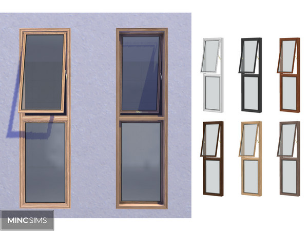 Sims 4 — Meta Window V2 Open(S) by Mincsims — Meta Window V2 Open for short wall Diagonal mesh is supported.