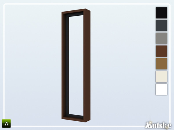 Sims 4 — Preston Window 2 0,5x1 by Mutske — This window is part of the Preston Window Wall. Made by Mutske@TSR.