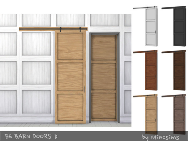 Sims 4 — Be Barn Door D by Mincsims — a part of Be Sliding Barn Doors