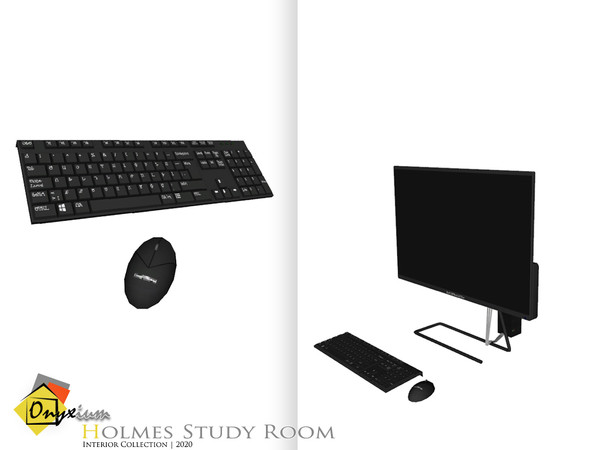 Sims 4 — Holmes Compact Computer by Onyxium — Onyxium@TSR Design Workshop Study Room Collection | Belong To The 2020 Year