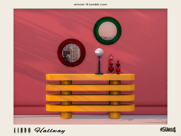 Sims 4 — Lindo Hallway by Winner9 — Modern minimalist hallway for luxury houses. Enjoy! This set contains: 1) Console 2)