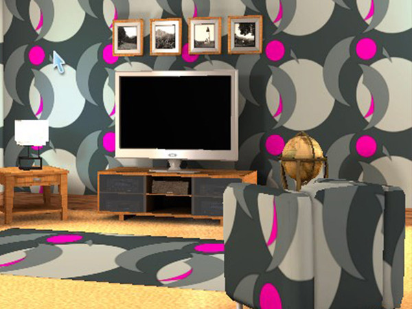 Sims 3 — Abstract moon pattern by Kyabiz — My very first pattern made in cap. Recolorable.