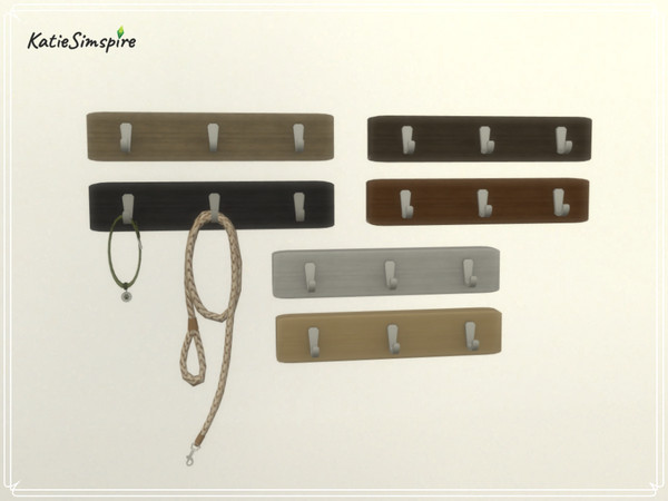 Sims 4 — Dog Leash Holder (1) by Katiesimspire — Dog leash holder, that can be customised with different leashes and dog
