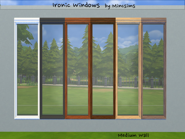 Sims 4 — Ironic MediumWall Closed by Mincsims — Diagonal is supported. a part of Ironic Set. It is optimized for Ironic