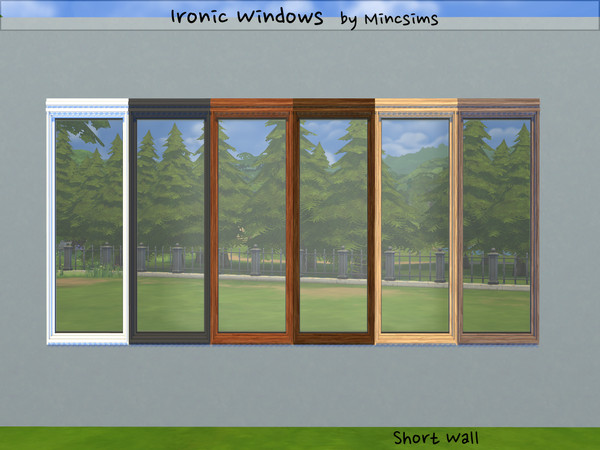 Sims 4 — Ironic ShortWall Closed by Mincsims — Diagonal is supported. a part of Ironic Set. It is optimized for Ironic